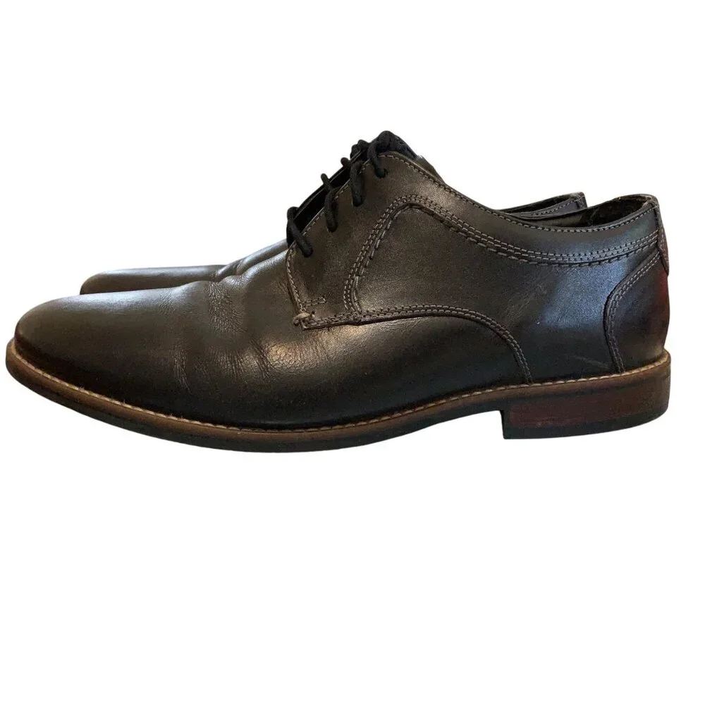 Nunnbush Men's Oxford Shoes Lace-up Westwood‎ Black Contrast Stitching Sz 10M